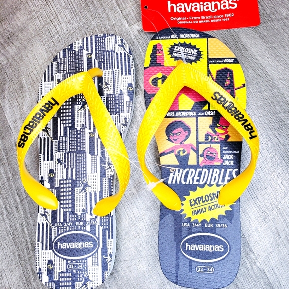 Havaianas Other - 🆕️ NWT Havaianas Kids Sz 3/4Y Incredibles 2